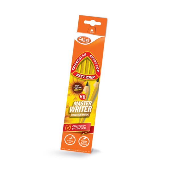 Atlas Sunflower Triangular HB Pencil 12 Pack