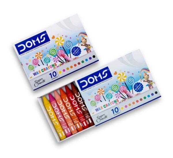 Doms Wax Crayons 10 Shades
