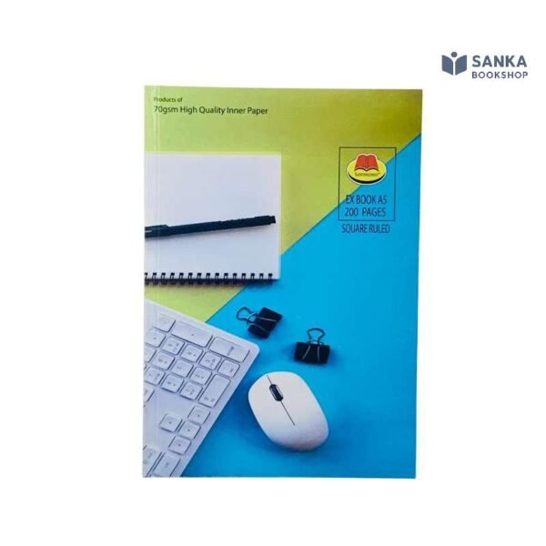 Sammanee A5 Exercise Book 200 Pages – Square Ruled