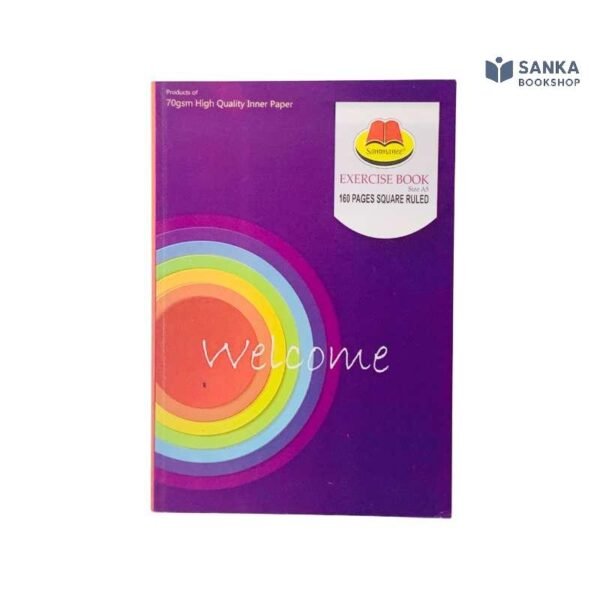 Sammanee A5 Exercise Book 160 Pages – Square Ruled